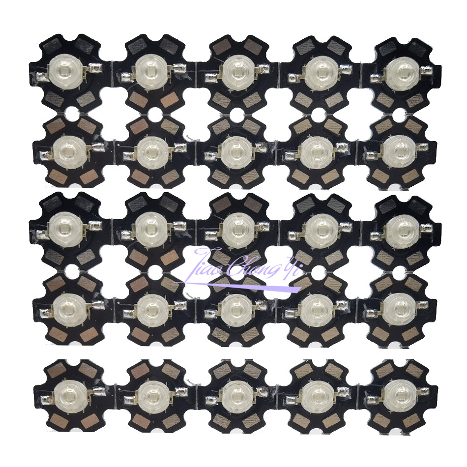 3W UV Purple Ultraviolet LED Bulbs Lamp 365nm 395nm with 20mm PCB 1-10PCS