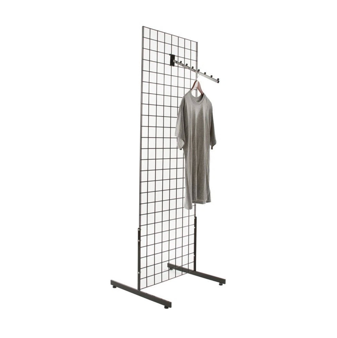 Display Grid Rack 6 ft Panel Metal Stand Retail Store Craft Art Shelf Organizer
