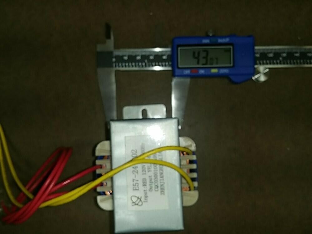 120VAC Input to 24VAC Output Transformer (120V to 24V AC) Zhenjiang E57-24-002