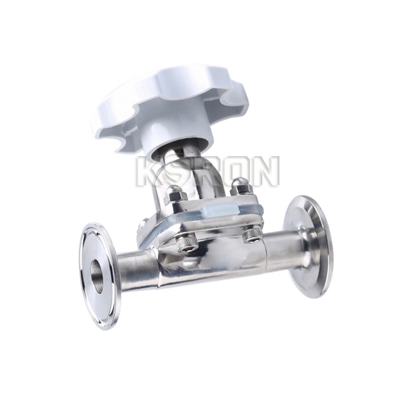 DN50MM 2” Sanitary Tri-Clamp Diaphragm Valve Manual SS316 Quick-load Valve