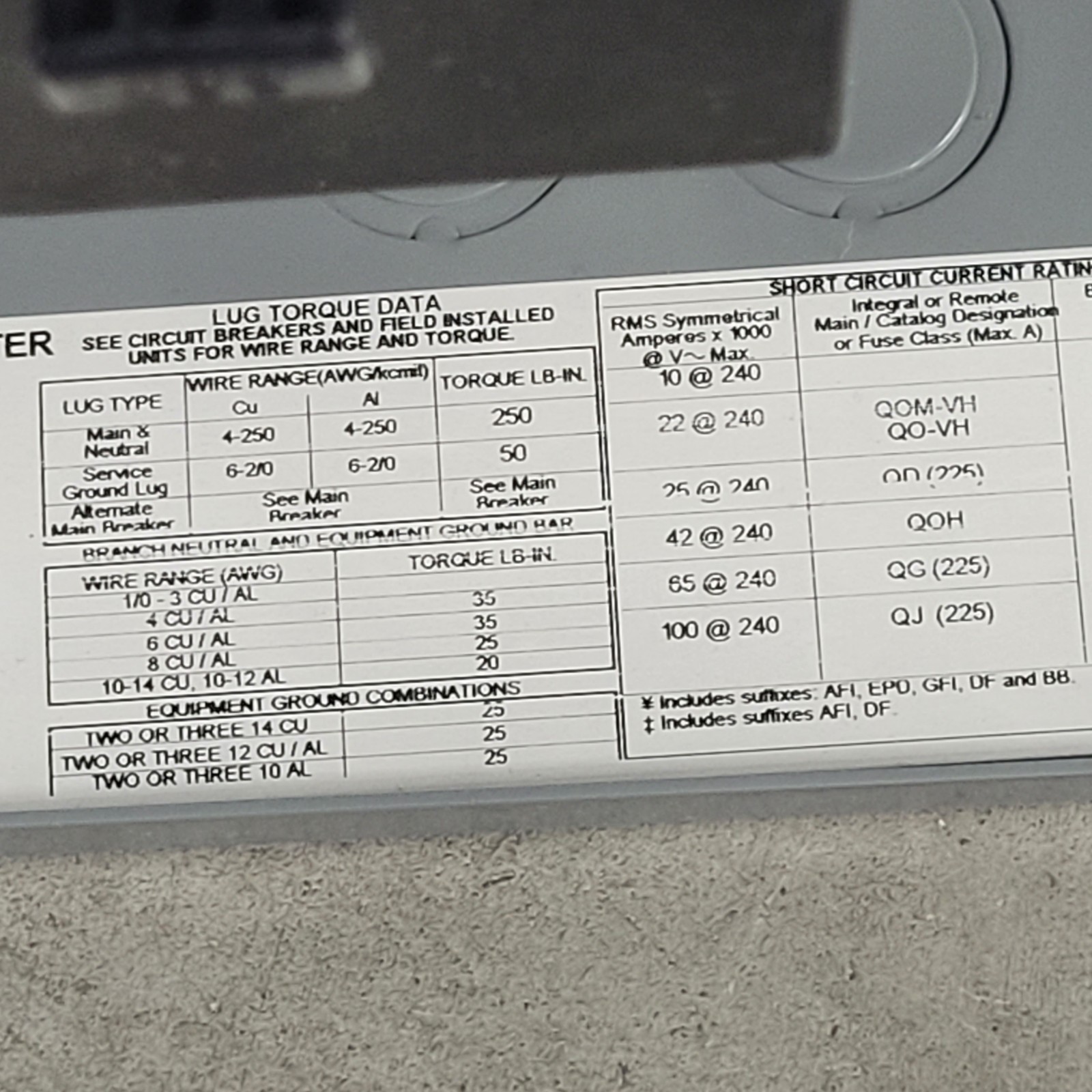 Square D HOM4080M200PQCVP Homeline Load Center,Type 1,200A, 1 Phase, w/QOM2200VH