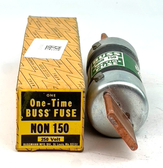 Bussman NON150 One Time Fuse 150A Buss 250V — New Old Stock
