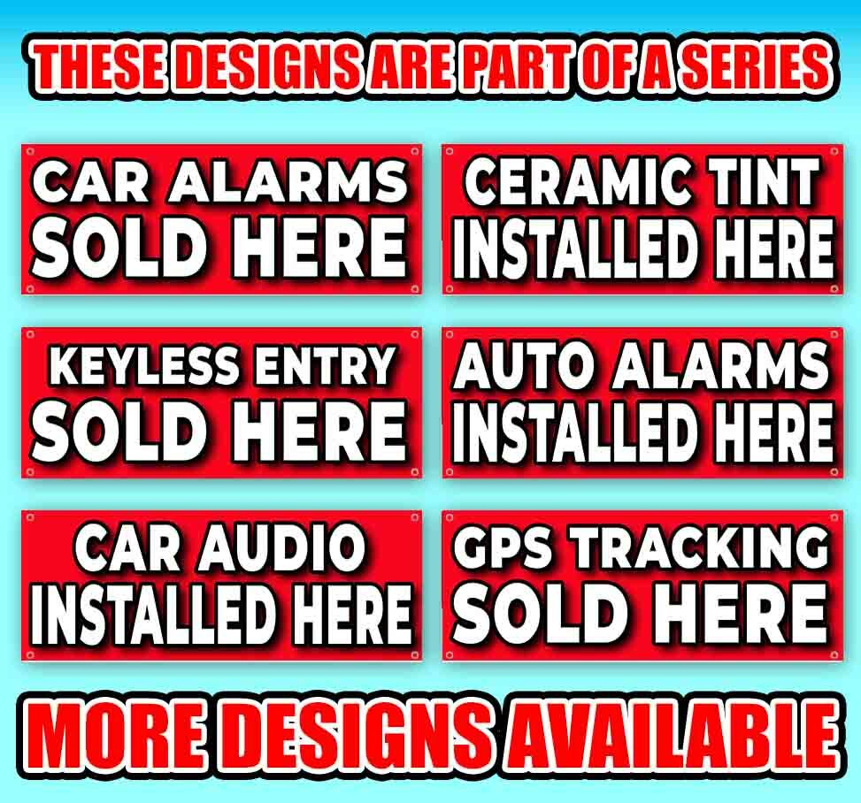 CERAMIC COATING INSTALLED HERE Advertising Vinyl Banner Flag Sign Many Sizes