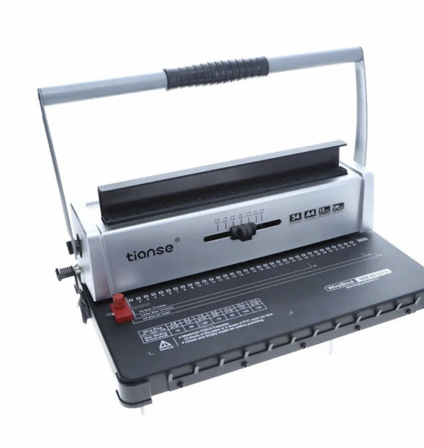 TIANSE Wire Binding Machine – 3/8″ Wire Binding Ring BM-W1213 OPEN BOX