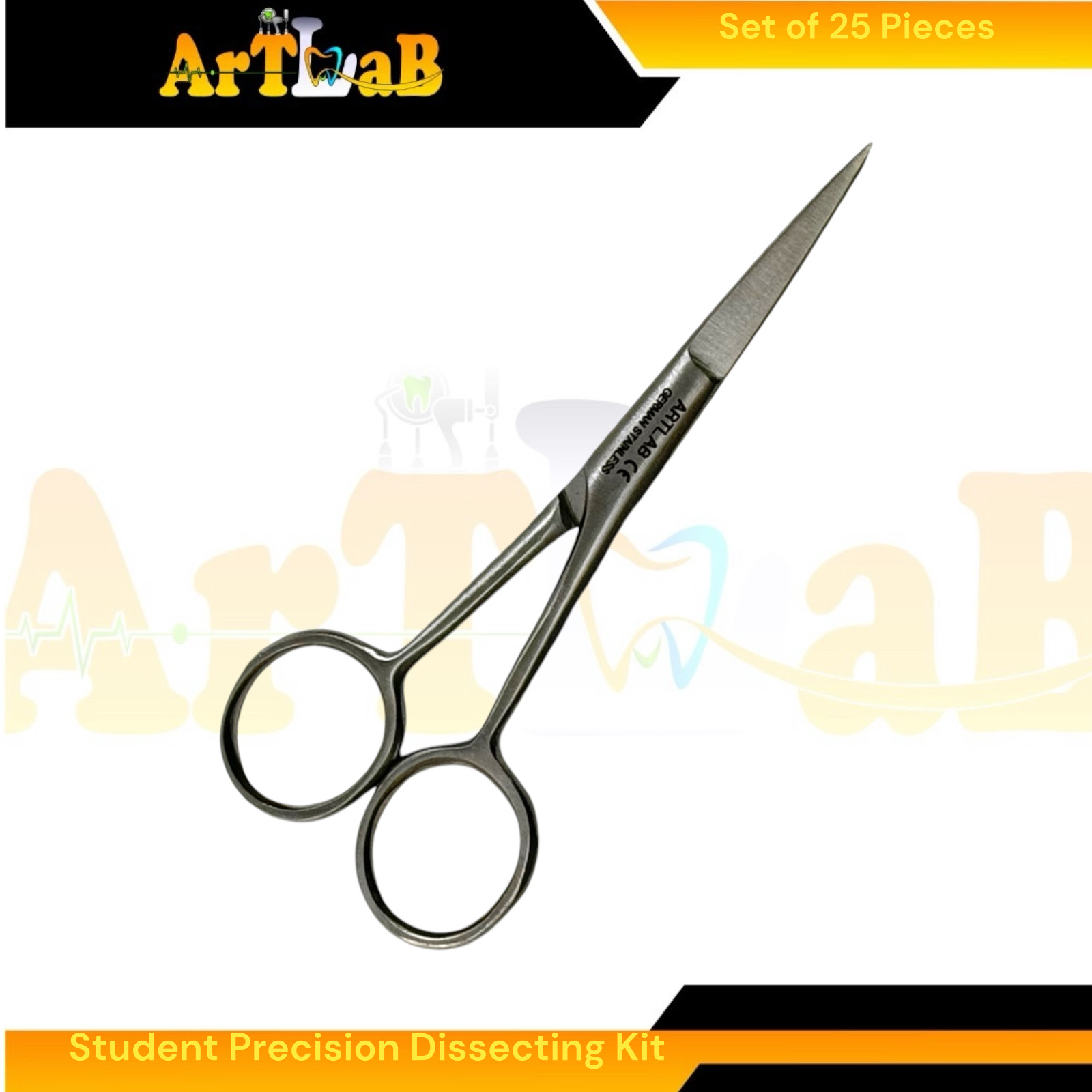 25pcs Dissecting Kit for Laboratory Dissections, Student Kit, with Essentials