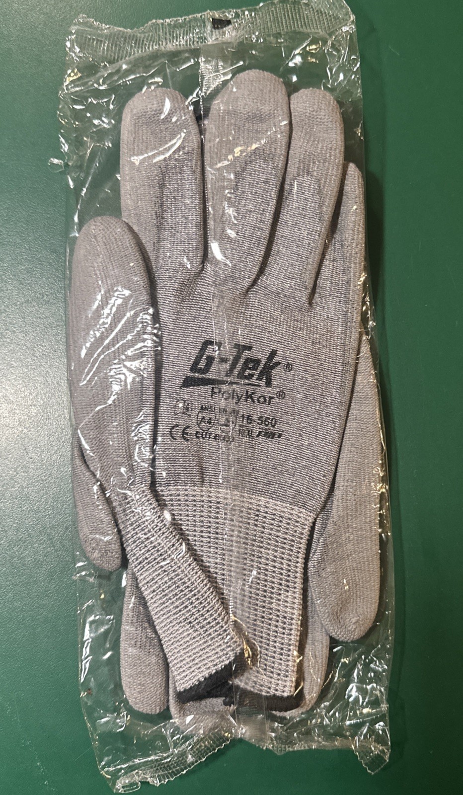 (12 Pair) PIP 16-150/XL -G-Tek Polykor Polyurethane Coated Cut-Resistant Gloves