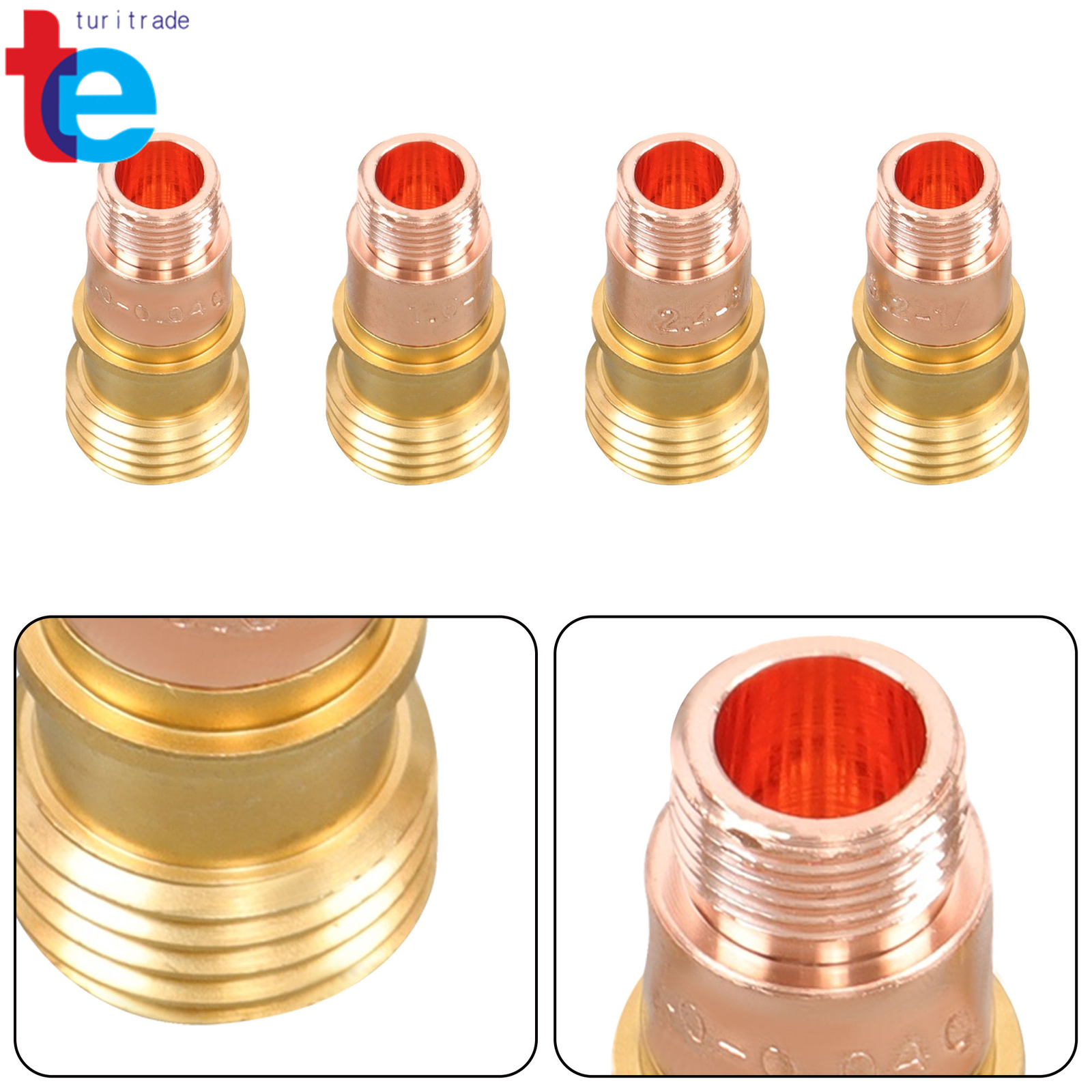 TIG Welding Torch Stubby Gas Lens #12 Pyrex Glass Cup Kit For WP-17/18/26 71Pcs