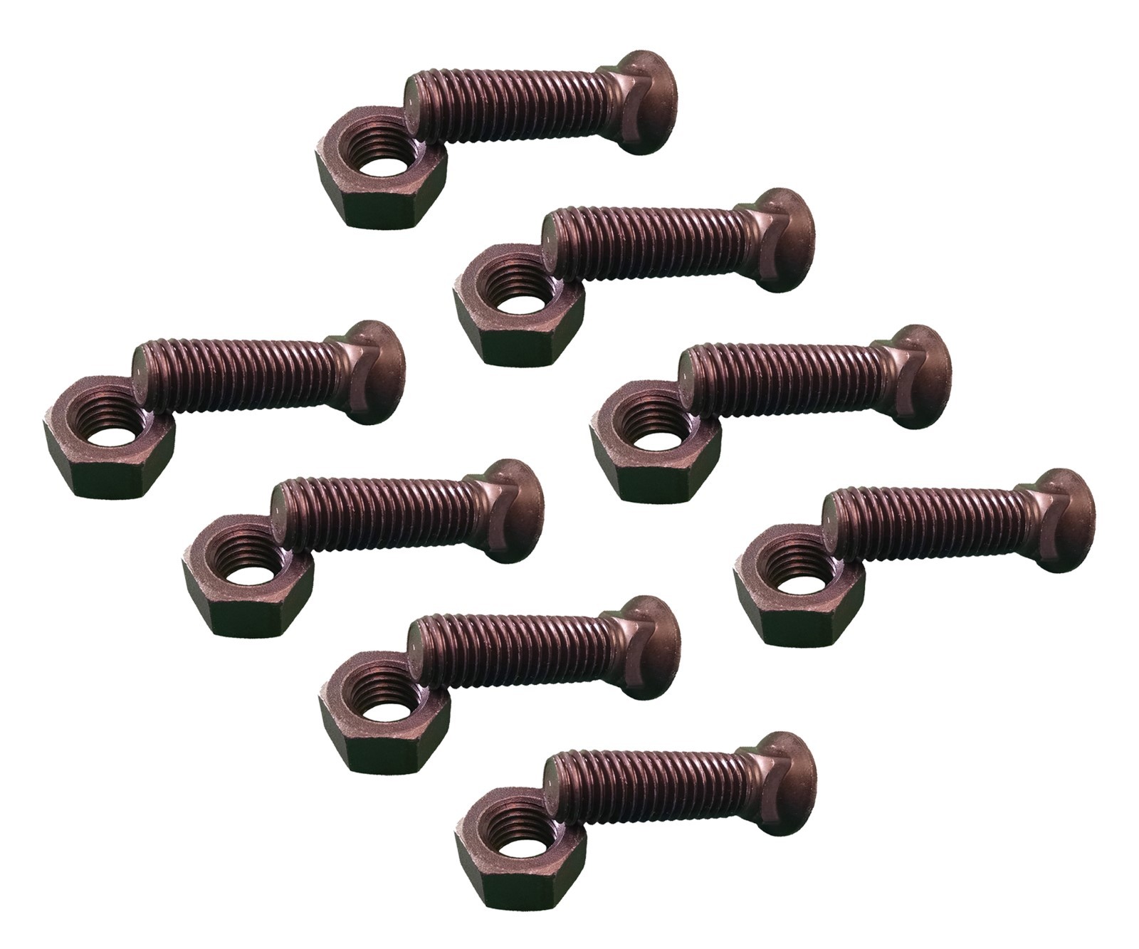 8 – Plow Bolt & Nut for Blades / Cutting Edge, 5/8-11x 2 – Grade 8, Dome Head