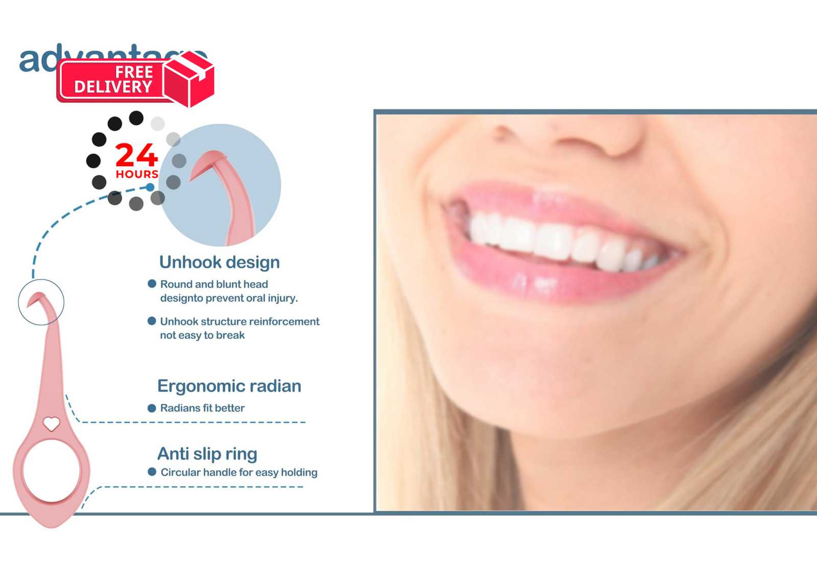Clear aligner removal 2 Count (Pack of 1), dark blue + pink+green+black