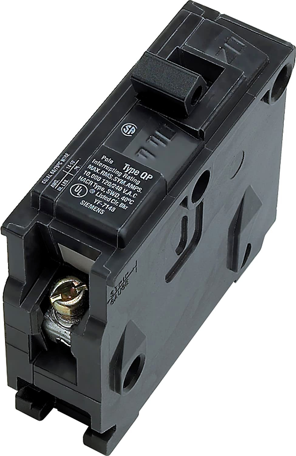 Siemens Q140 Circuit Breaker, 40 A, 120V Ac, 1 Pole, Plug In Mounting