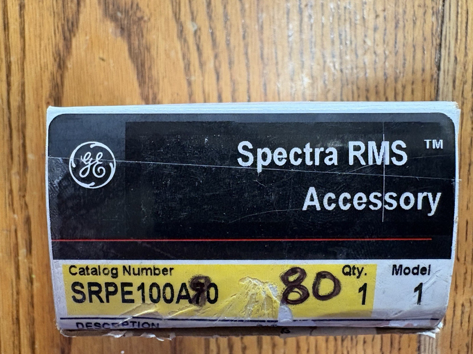 GE SPECTRA RMS RATING PLUG SRPE100A80 for 100A Sensor on SEDA, SEHA, SELA, SEPA