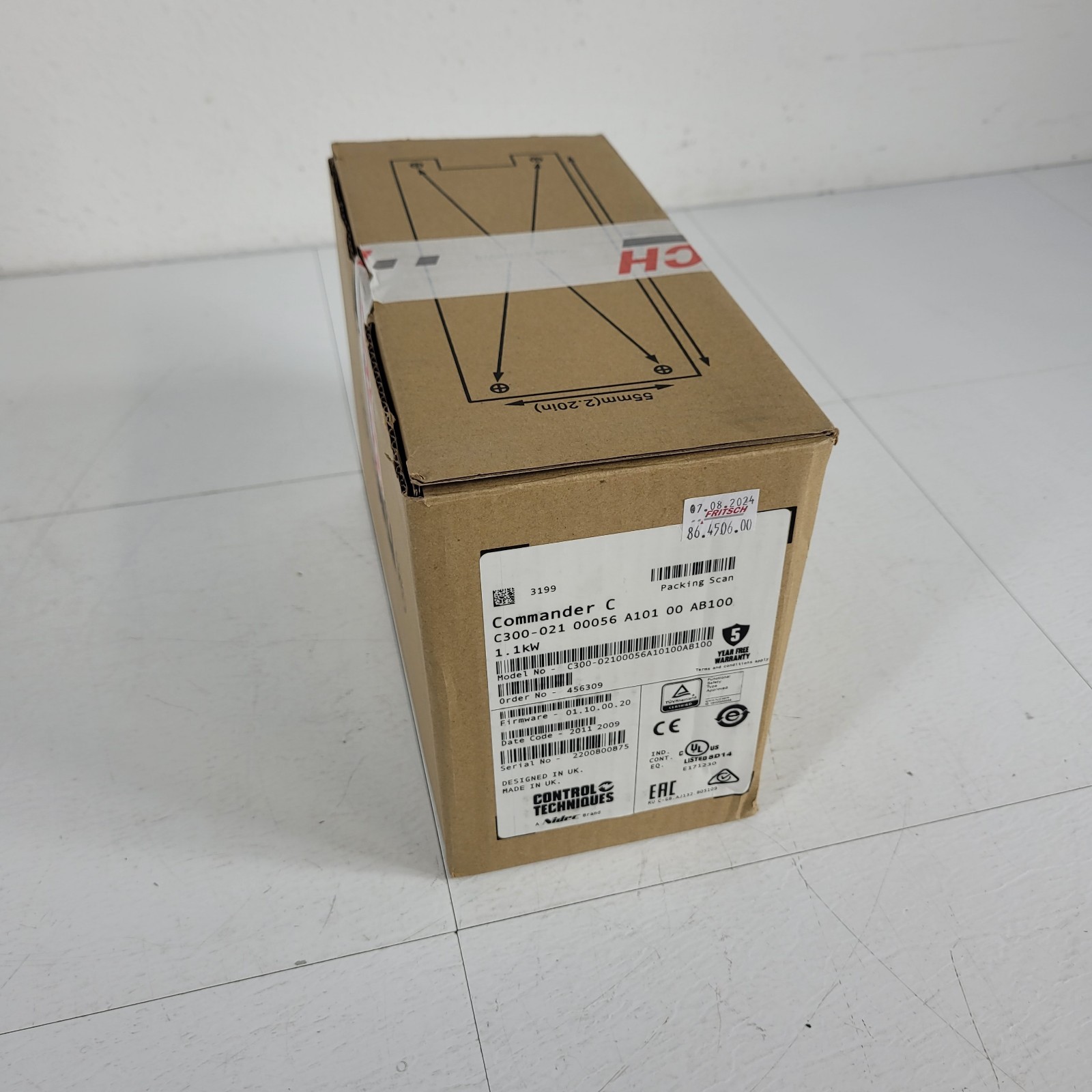 Nidec Commander C 1.1 kW C300-021 00056 A101 00 AB100 Control FRITSCH 86.4506.00