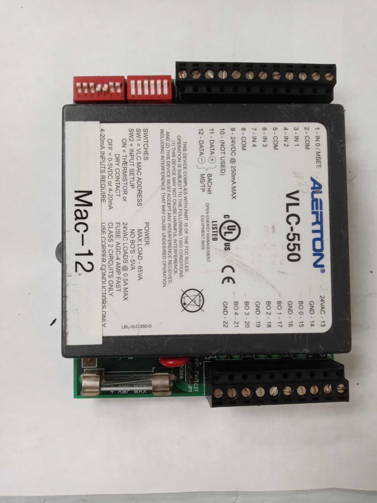 Alerton VLC-550 HVAC Field Programmable Controller