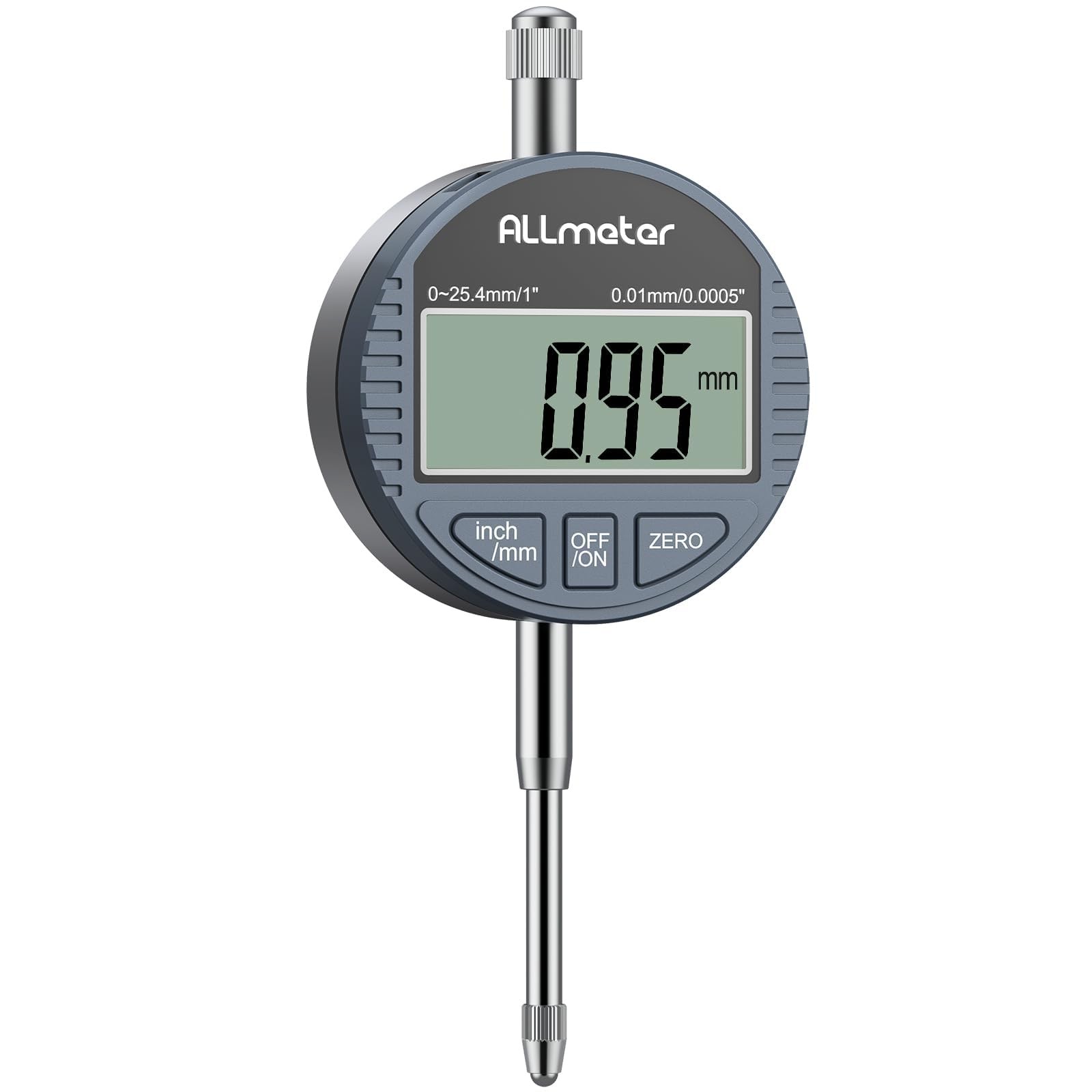 Digital Dial Indicator 01 Inch 25.4mm 0.0005 Inch 0.01mm LCD Display