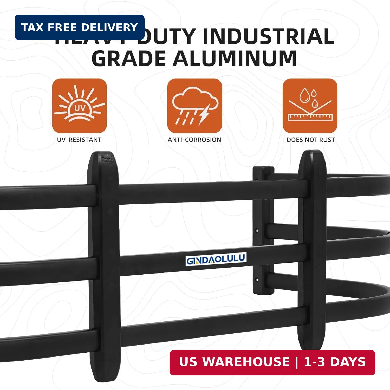 53″-62″ Adjustable Aluminum Tailgate Extender for Ram 1500 2500 Silverado Sierra