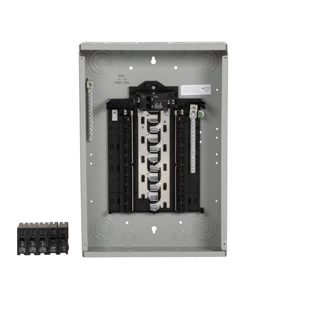 SN Series 100 Amp 20-Space 20-Circuit Main Breaker Plug-On Neutral Load Center