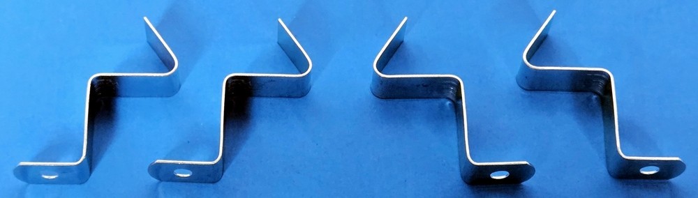 (2) 250Ω 225W Vitreous Enamel Resistor Ohmite L225J250E w/ Mounting Clips
