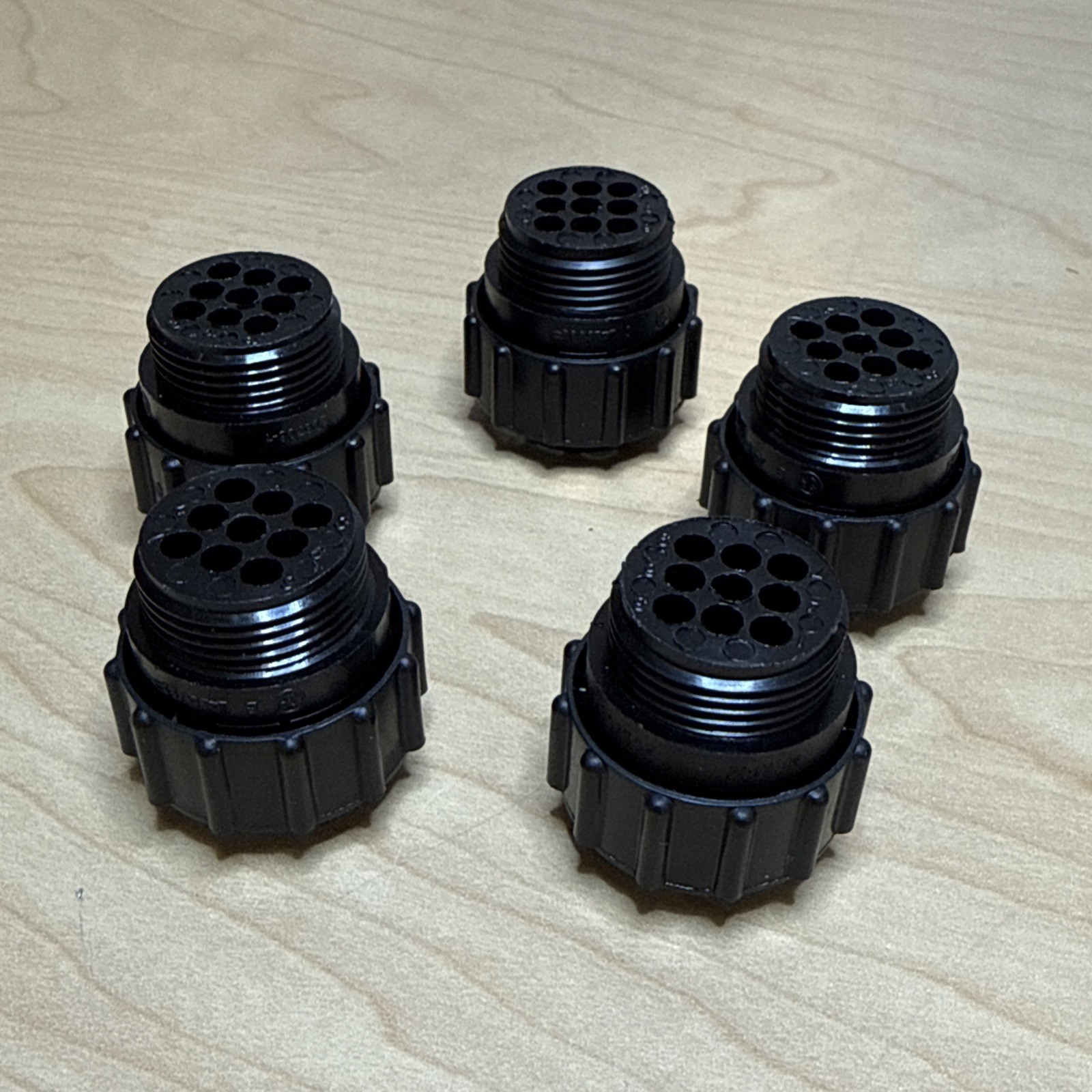 NEW! TE Connectivity 206708-1 9 Position Connector Plug Housing – Lot of (5)