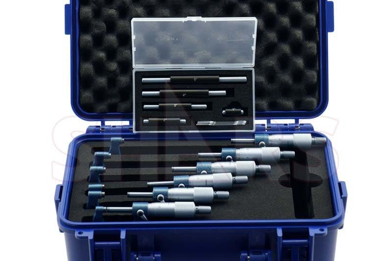 Shars 0-6″ x 0.0001″ Outside Micrometer Set (6 pcs) 303-2653N R 6 pcs/set