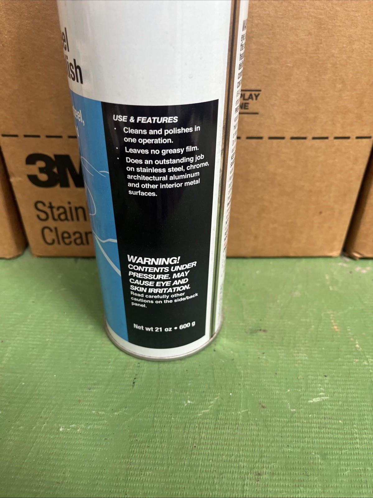 3M Stainless Steel Cleaner And Polish 21 Oz Cans Case Of 12 New