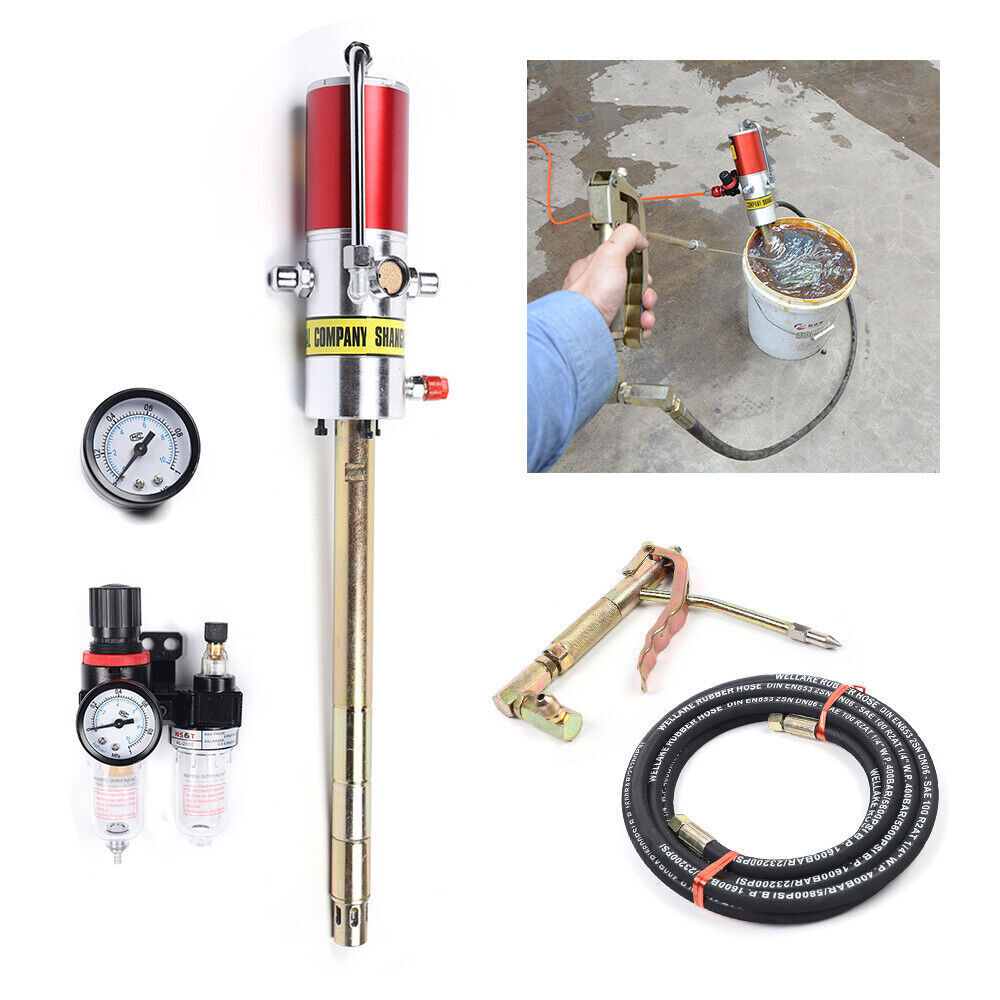 Air Operated Pneumatic Oil Transfer Pump Drum Pump Heavy Duty 35mm 30-40MPa 50:1