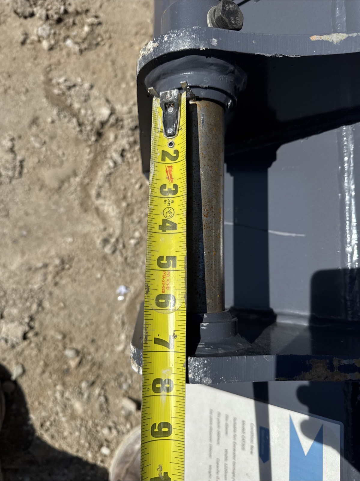 Cat 305 48 inch Ditching Bucket mini excavator Caterpillar 45 mm pins Komatsu