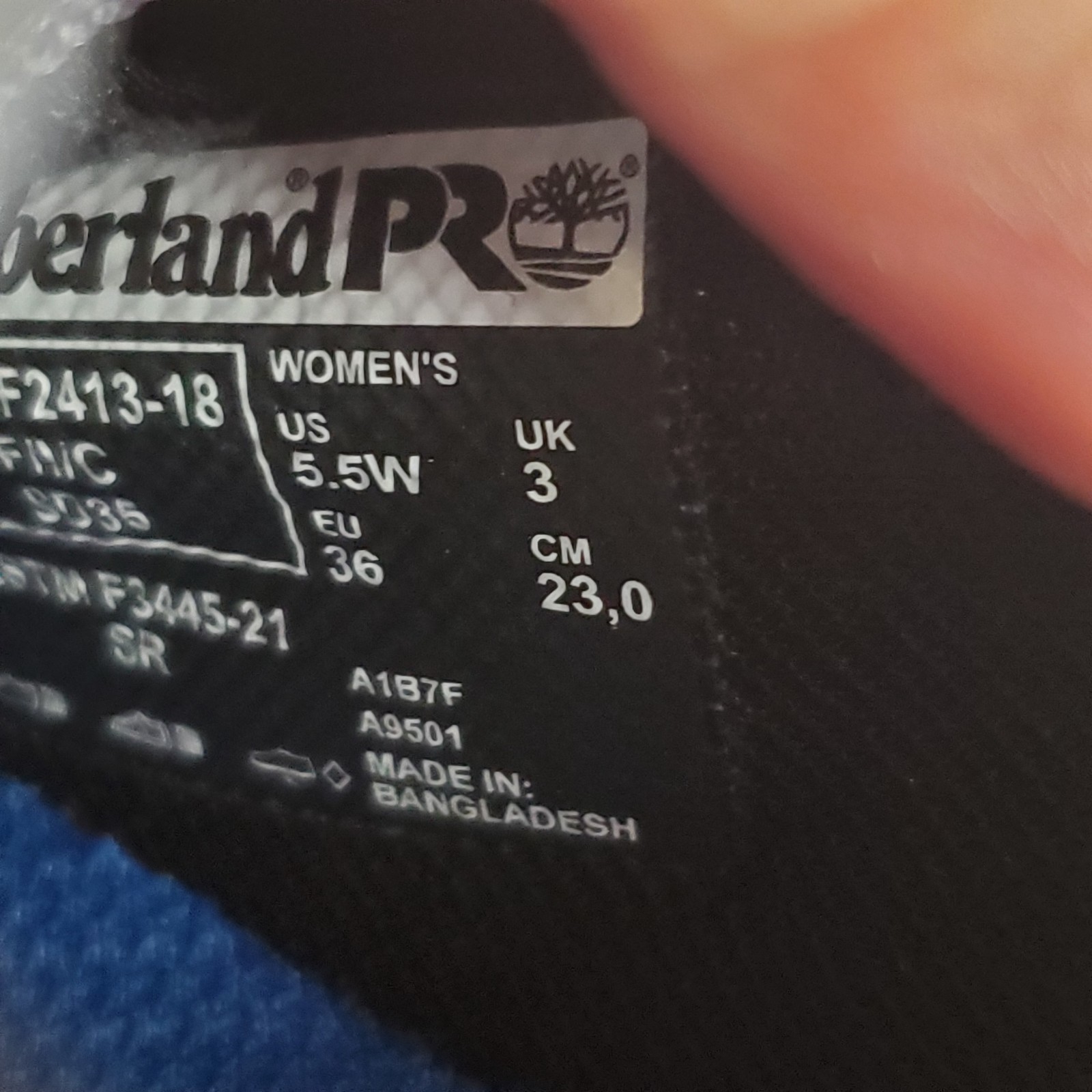 Timberland Pro Powertrain Sport Womens Work Shoes Sz 5.5 Black Alloy Toe Sneaker