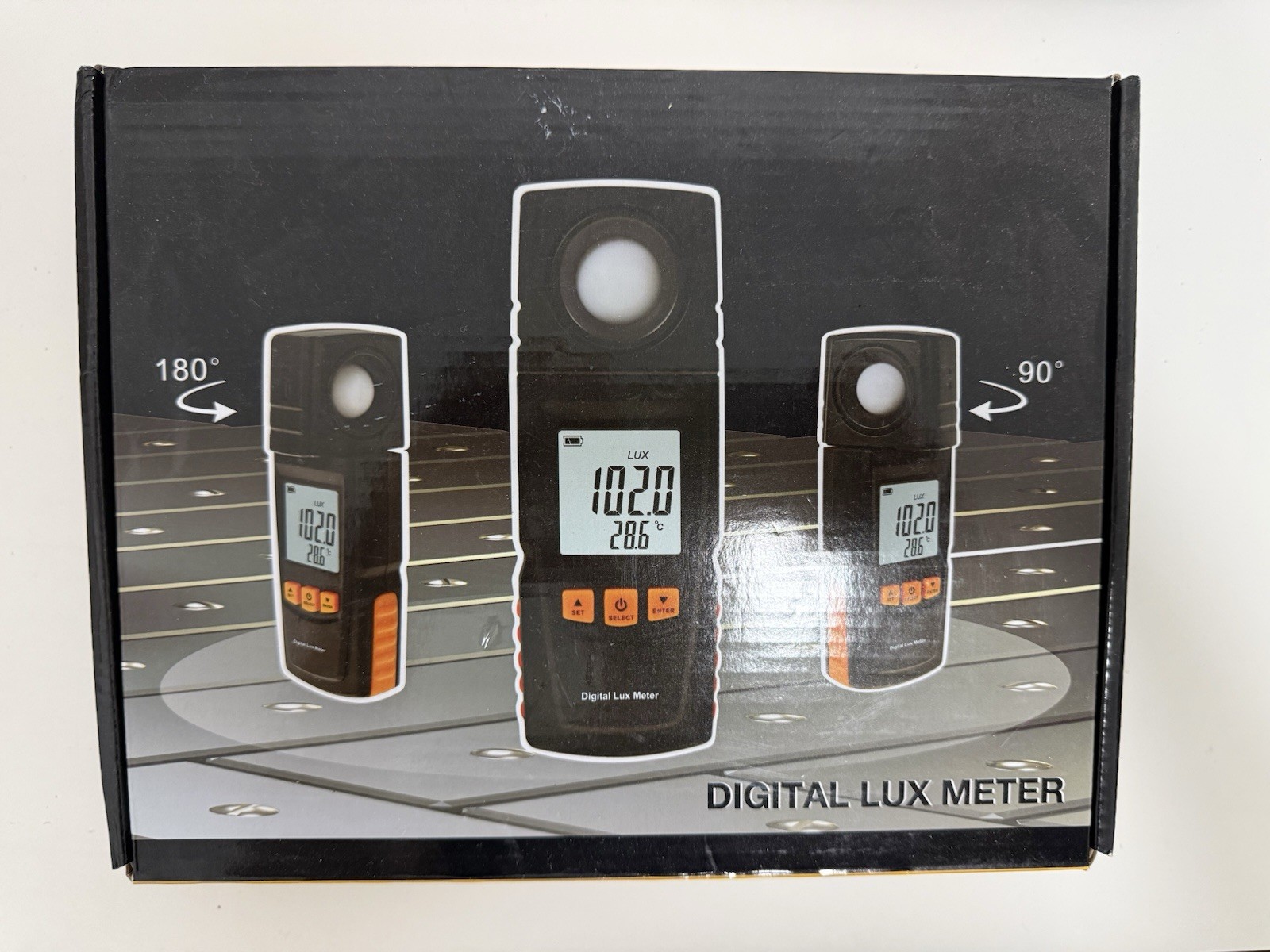 Digital Lux Light Meter LCD Tester for LED, Photography, Office, Workshop – New