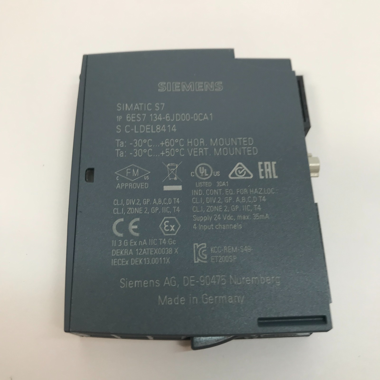 Siemens Simatic S7 6ES7134-6JD00-0CA1 Analog Output Module – New Unused Surplus