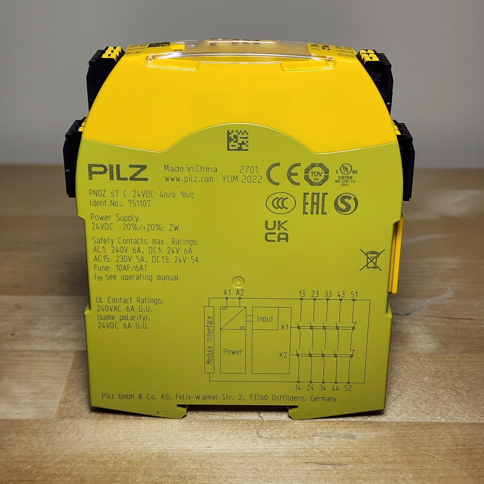 Pilz 751107 PNOZ s7 C Safety Relay 24VDC