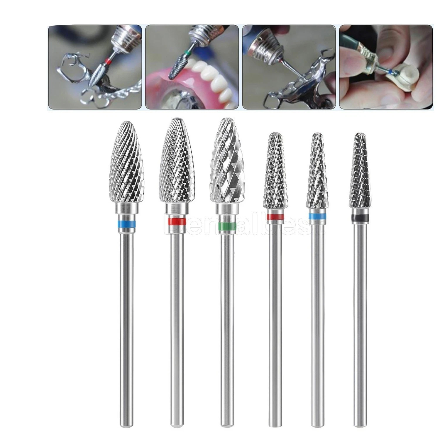 Dental Lab Tungsten Carbide Burs Low Speed Steel Polishing Cutting Bur HP 2.35mm