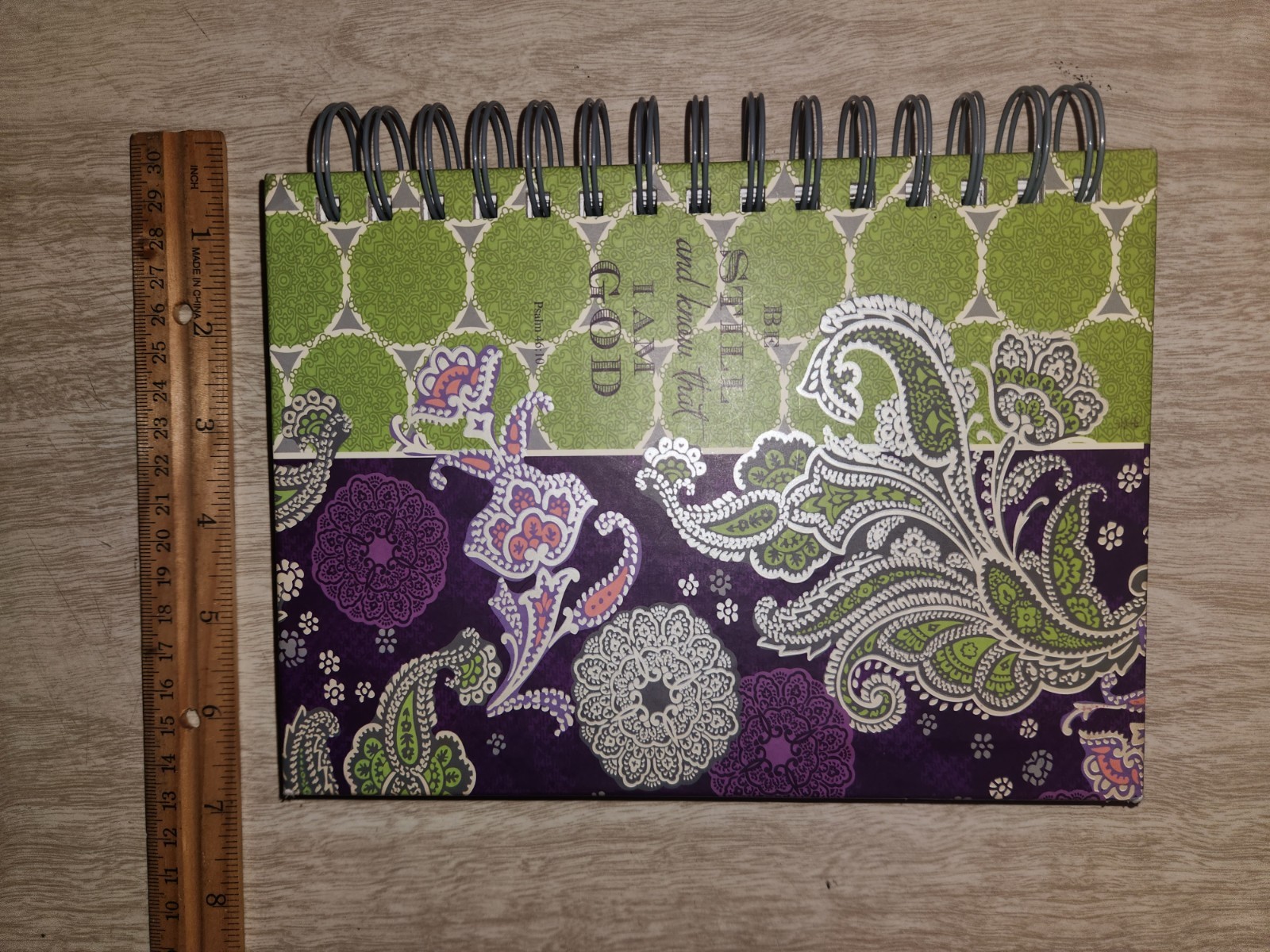 BE STILL AND KNOW THAT I AM GOD SPIRAL BOUND JOURNAL LINED~NEW COND~SEE PICS