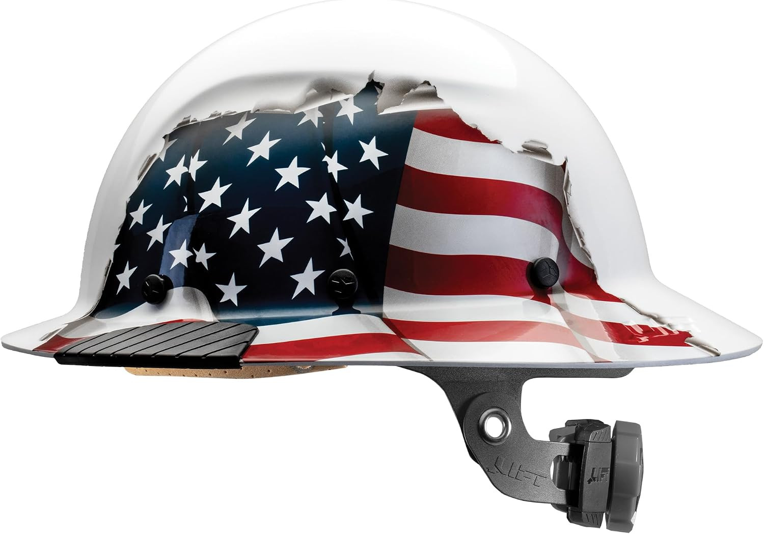 SAFETY Dax Fiber Resin Full Brim Safety Helmet/Hard Hat | 6 Point Suspensi