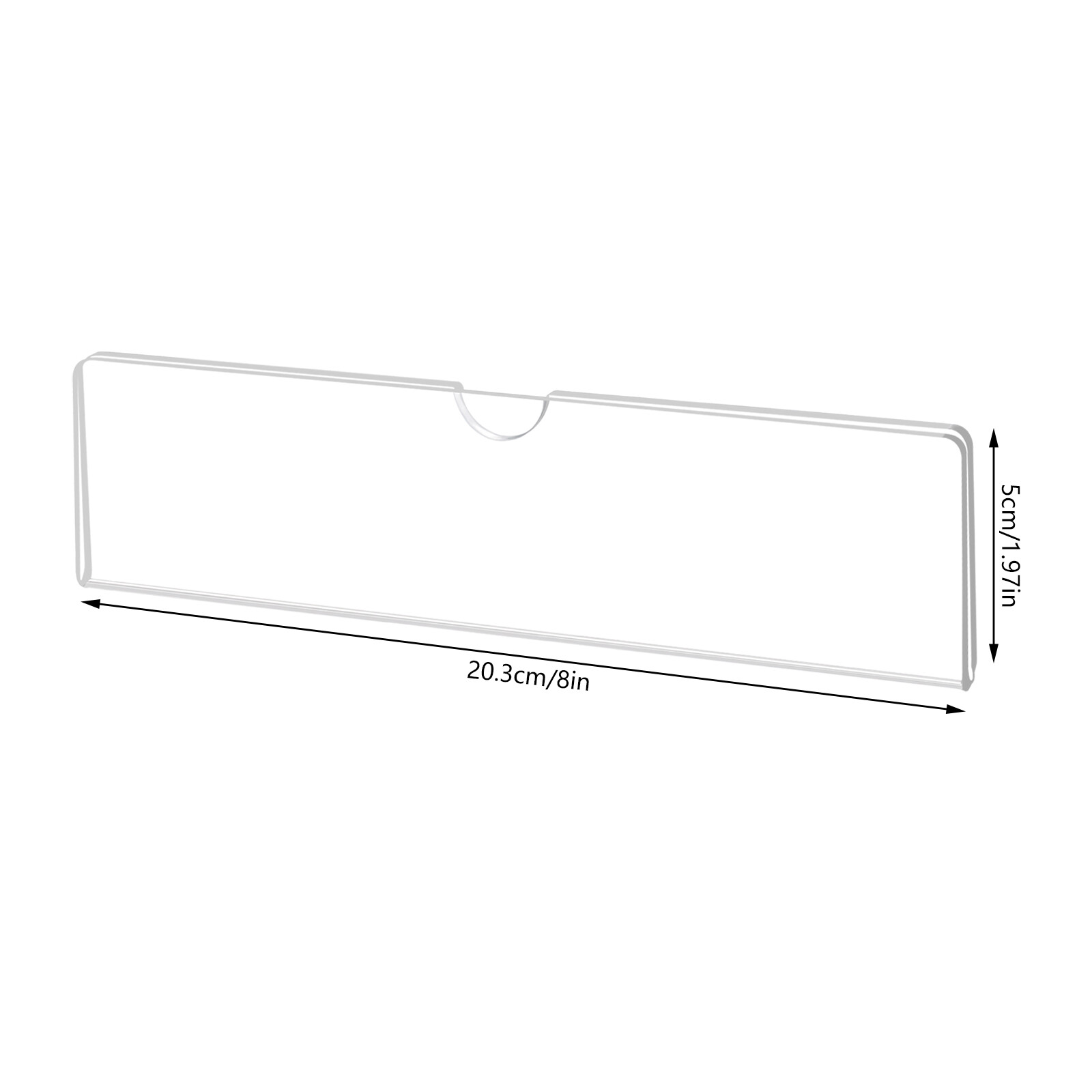 40pcs Office Name Plate Holders Acrylic for Wall Mount Desk Top Name Plates NEW