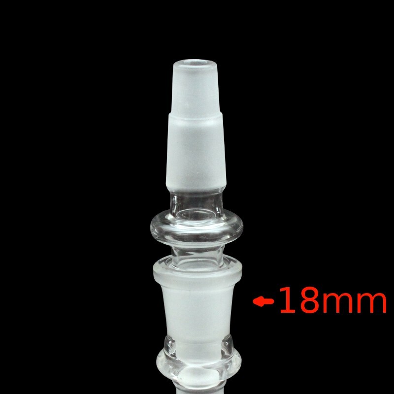 Universal Male Glass Adapter Extender | 18mm and 14mm to 18mm and 14mm