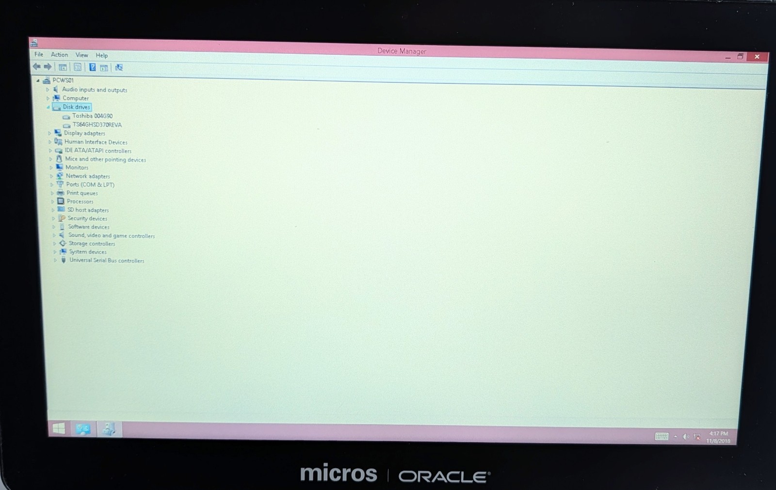 Oracle Micros Workstation 6 610 Win8.1 POS Touchscreen System w Stand Free Ship