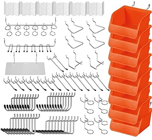 Pegboard Hooks Assortment Kit 238 PCS Heavy Duty Pegboard Accessories