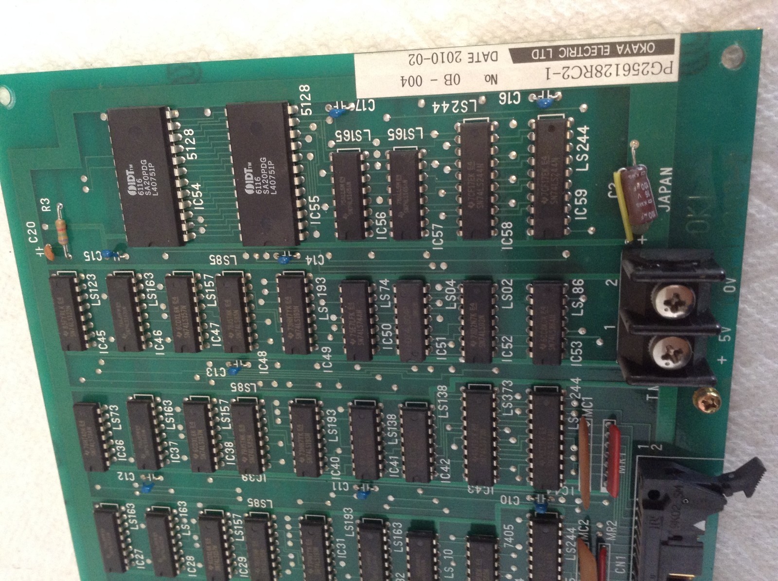 Okaya Electric LTD PG256128RC2-1 Board QDA-10080-2