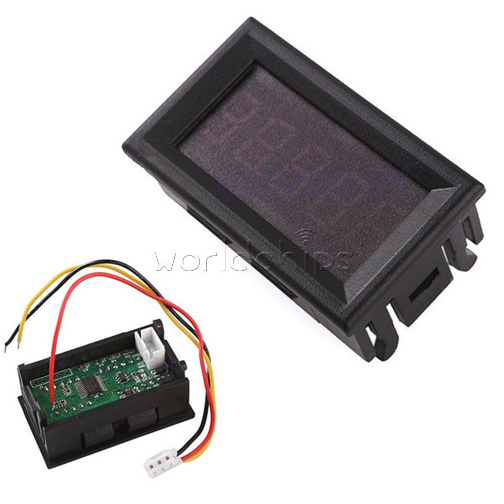 DC 0-4.3000-33.000V 5 Digit Digital Voltmeter Voltage Meter Car Panel 4Wires New