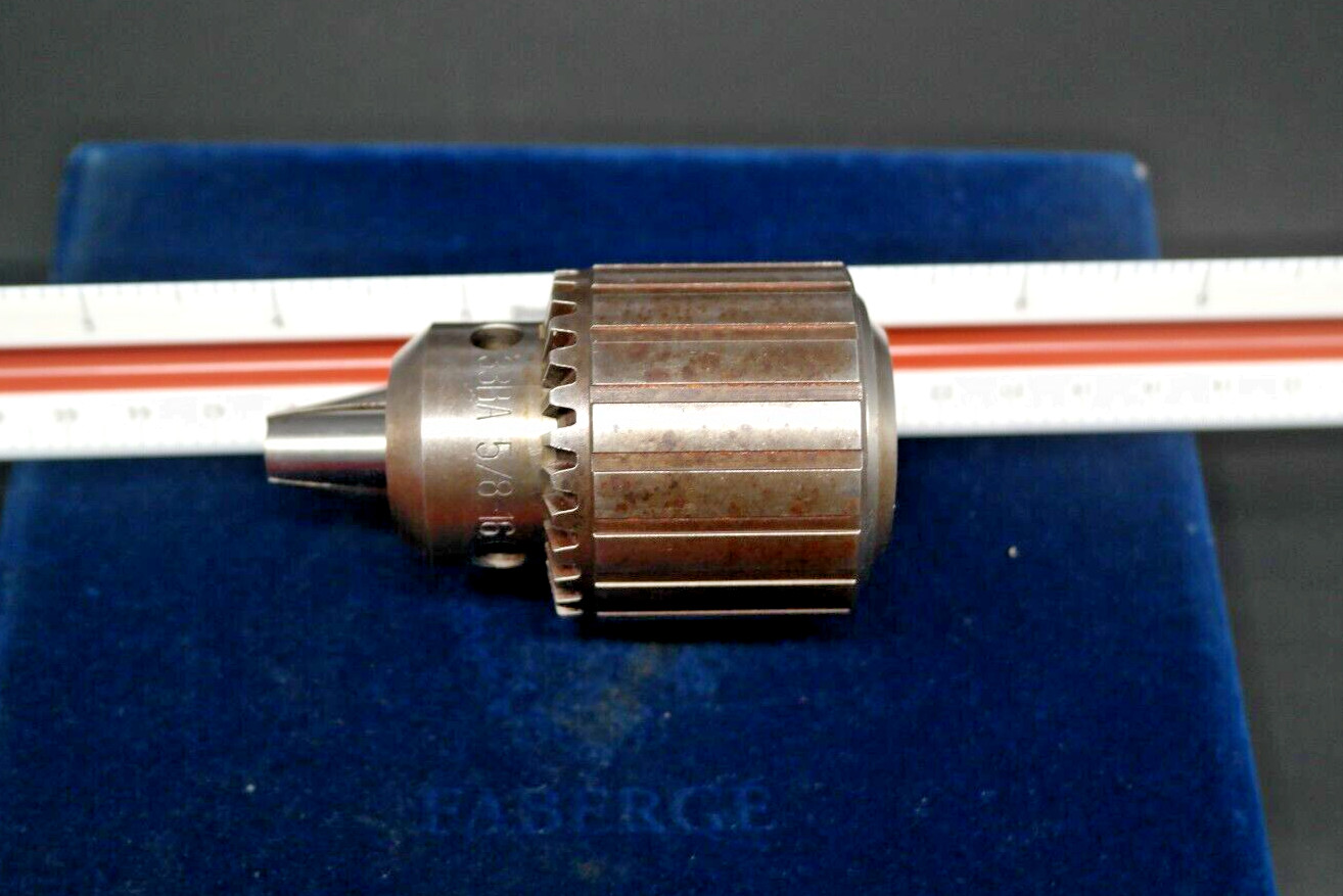 Jacobs 33BA Keyed Drill Chuck NOS 5/64-1/2″ or 2 to 13mm 5/8-16 TPI