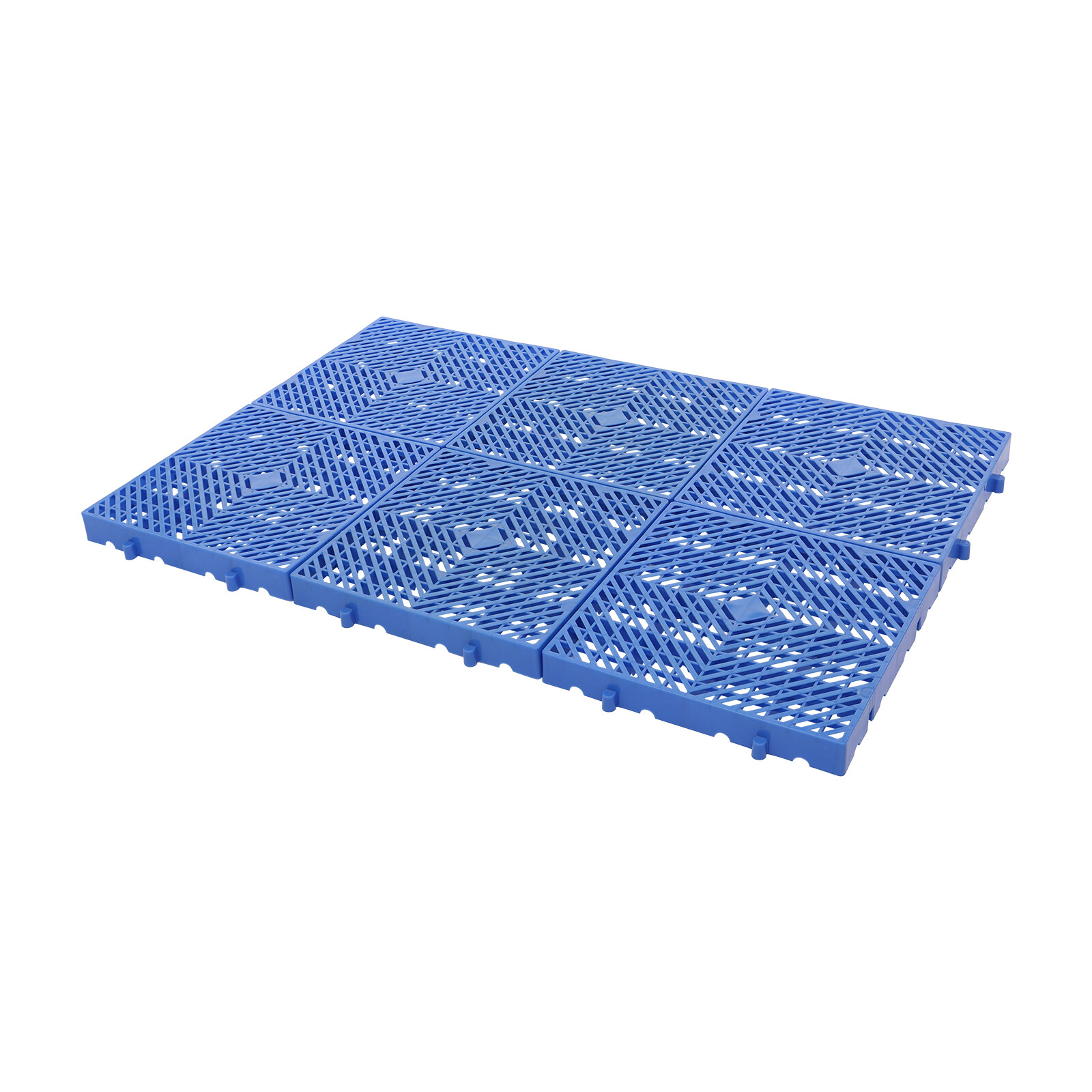 6Pcs 15.7*15.7*1.9in Plastic Pallet Ventilation Floor Pallet Breathable Grid Pad