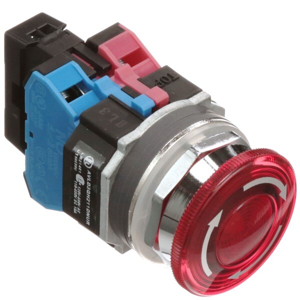 IDEC Corporation AVLD3QH211DNUR Emergency Stop Switch – 1NO/1NC – 120V – 30mm…