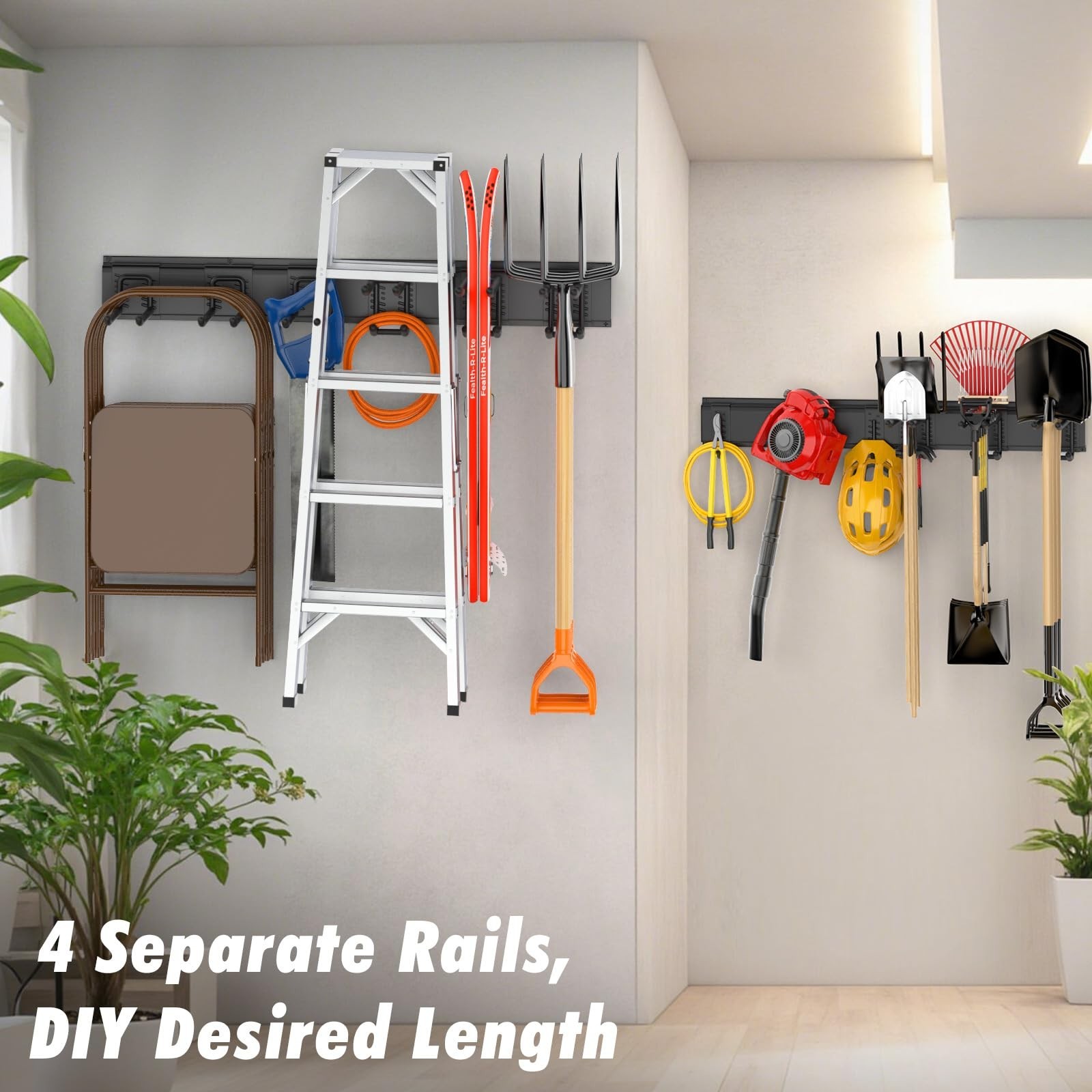 Housolution Heavy Duty Garden Tool Organizer 64 Inch – 18Pack Carries 570 lbs…