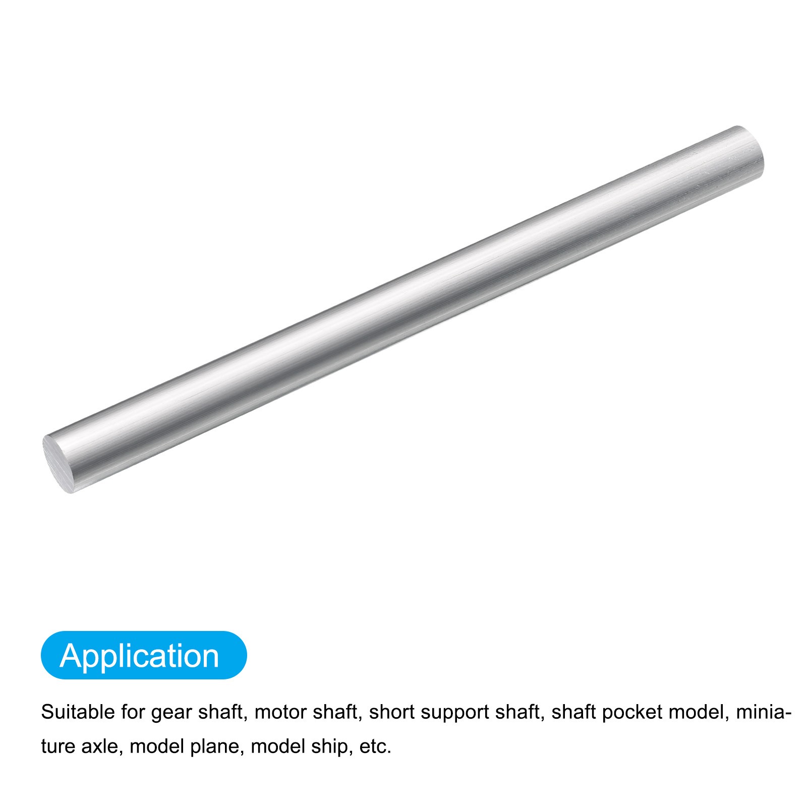 Aluminum Round Rod 1/2″ Diameter 6061 Solid Lathe Metal Bar 12″ L