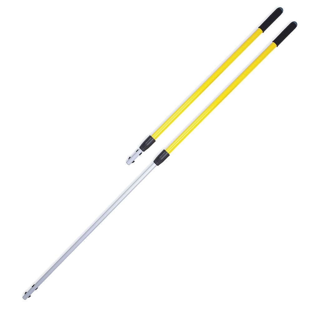 Rubbermaid Commercial Products HYGEN Quick-Connect 4ft – 6ft, Yellow
