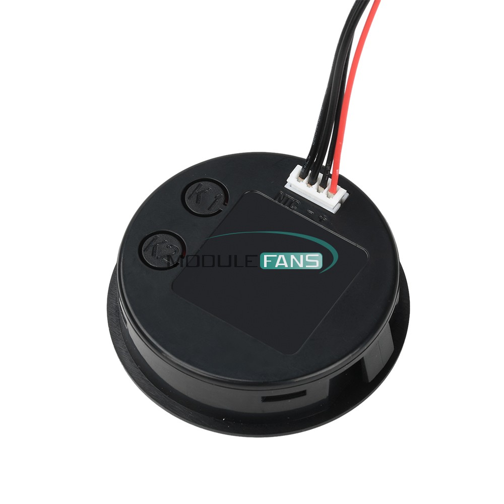 Digital Battery Level Indicator Voltage Power Percentage Temperature LCD Display