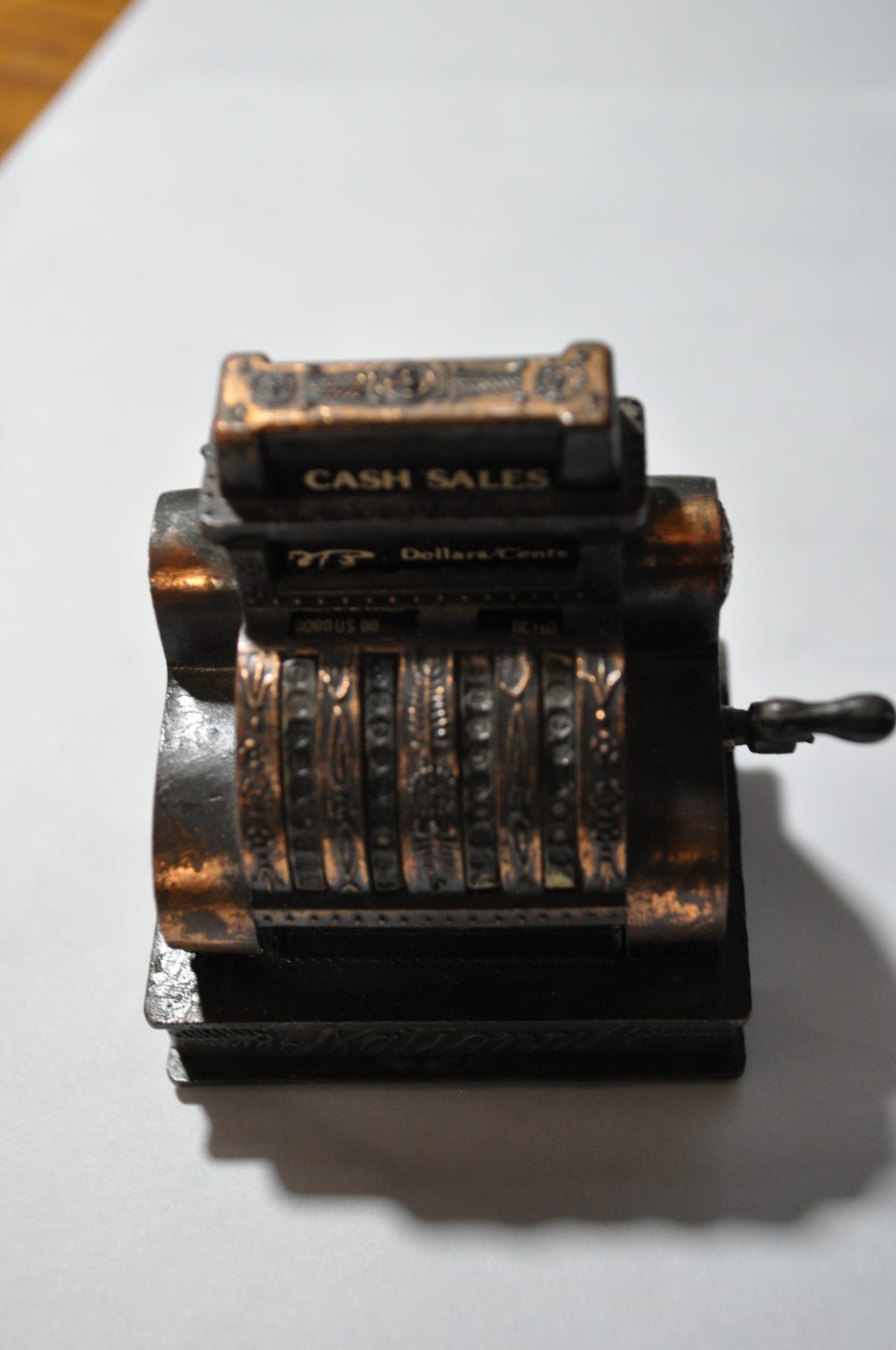 Vintage Diecast Cash Register Pencil Sharpener 1970’s Made in Hong Kong National