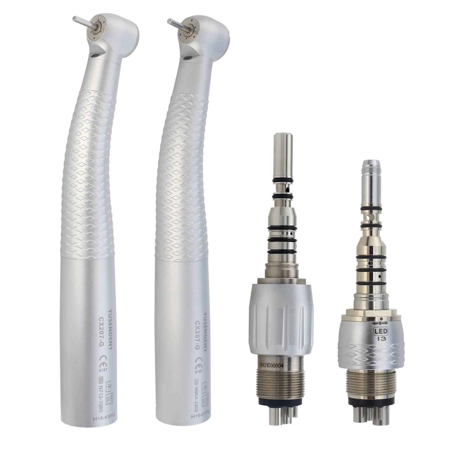 COXO Dental Handpiece High Speed Fiber Optic LED CX207-G KaVo NSK WH Coupling