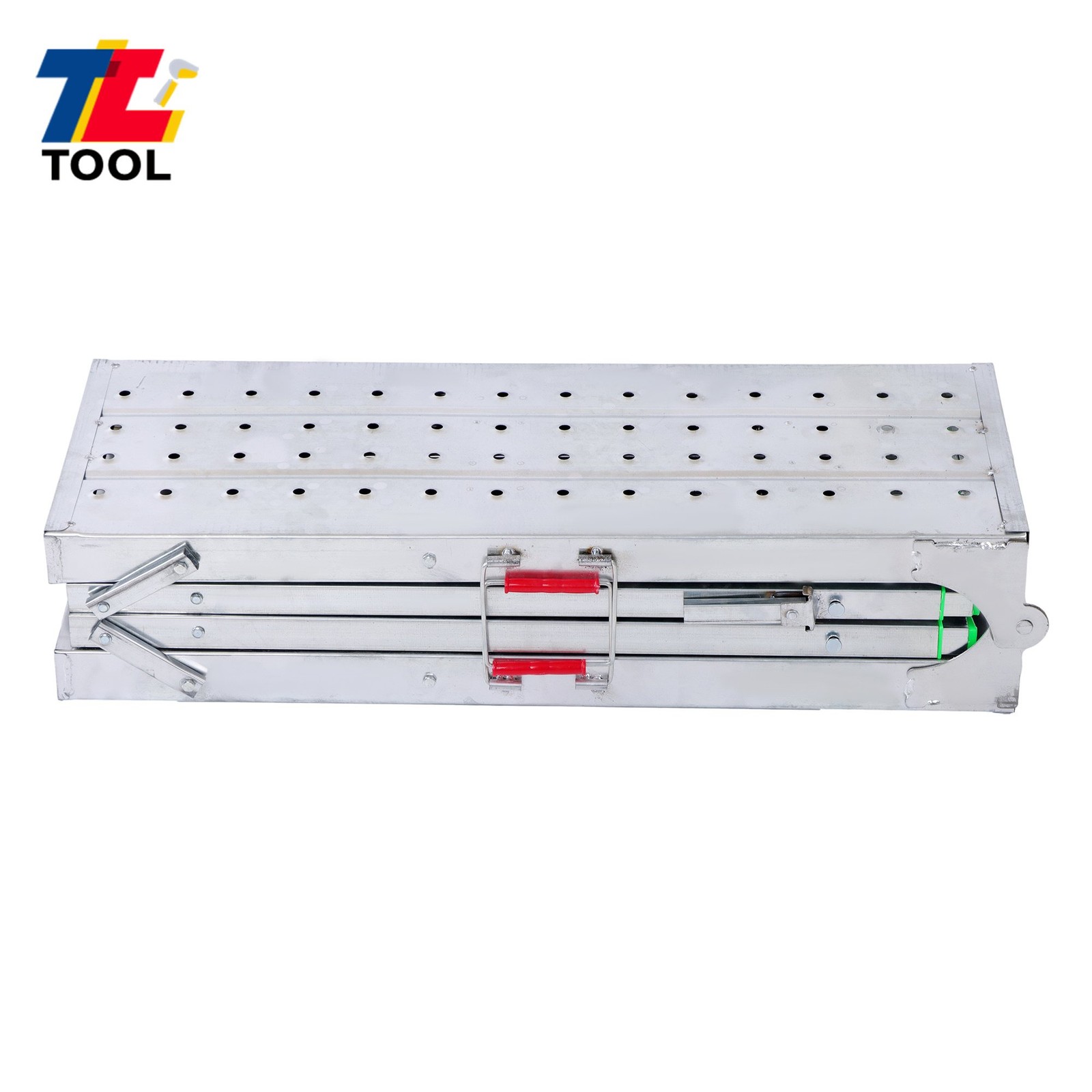 Folding Scaffolding 1.6m Adjustable Lift Height Work Platform Scaffold Aluminum