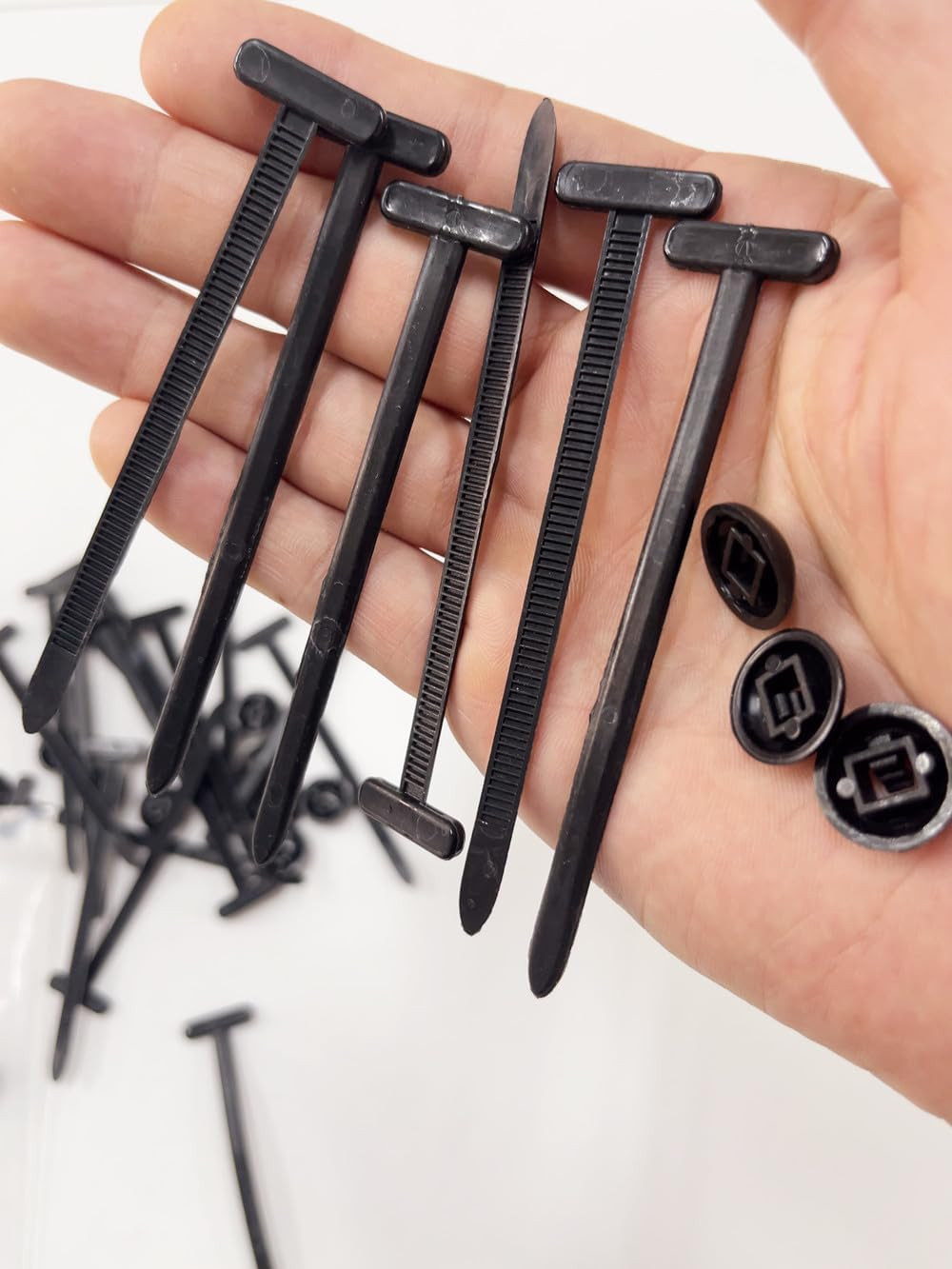 20Pc Black Nylon Zip Ties Heavy Duty Self Locking UV Resistant Car